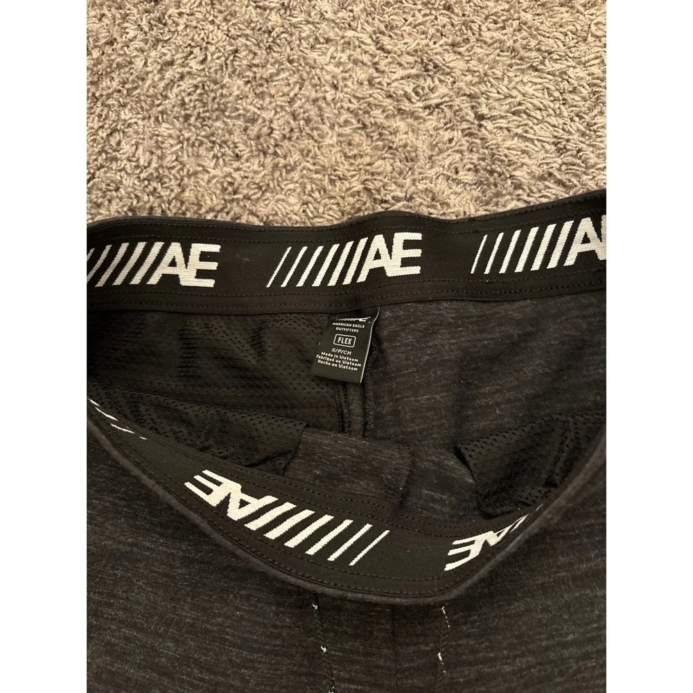 American Eagle Flex Joggers Mens Small Charcoal Grey Tapered Activewear Pants